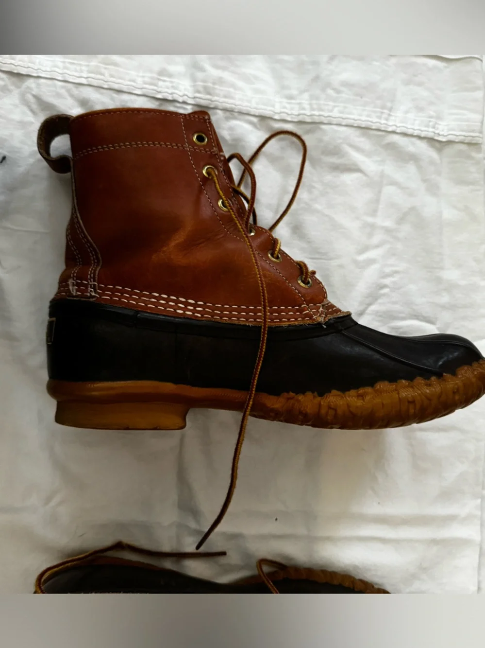 L.L. Bean Brown and Black Maine Hunting Shoe Boot Bean Boots